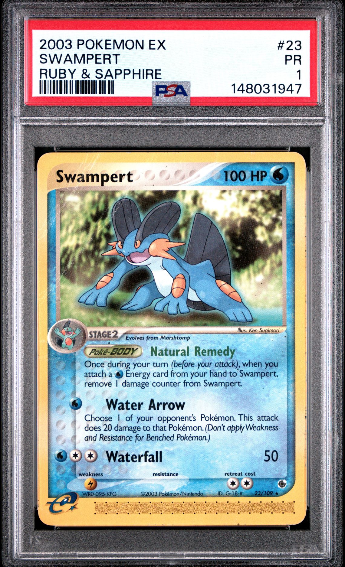 2003 Pokemon POKEMON EX RUBY & SAPPHIRE #23 Swampert front