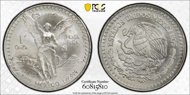 1995-Mo Onza Libertad Ag MS68