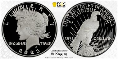 2025-S $1 Peace Dollar PR69DCAM