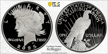 2025-S $1 Peace Dollar PR70DCAM