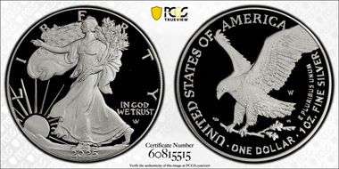 2025-W $1 Silver Eagle PR70DCAM