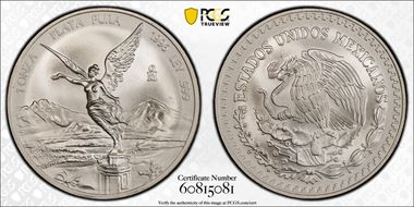 1996-Mo Onza Libertad Ag MS69