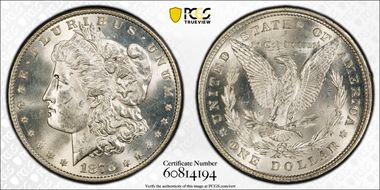 1878 8TF $1 VAM 16, Tripled Stars MS64