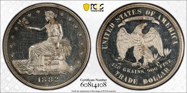 1882 T$1 Trade PR61