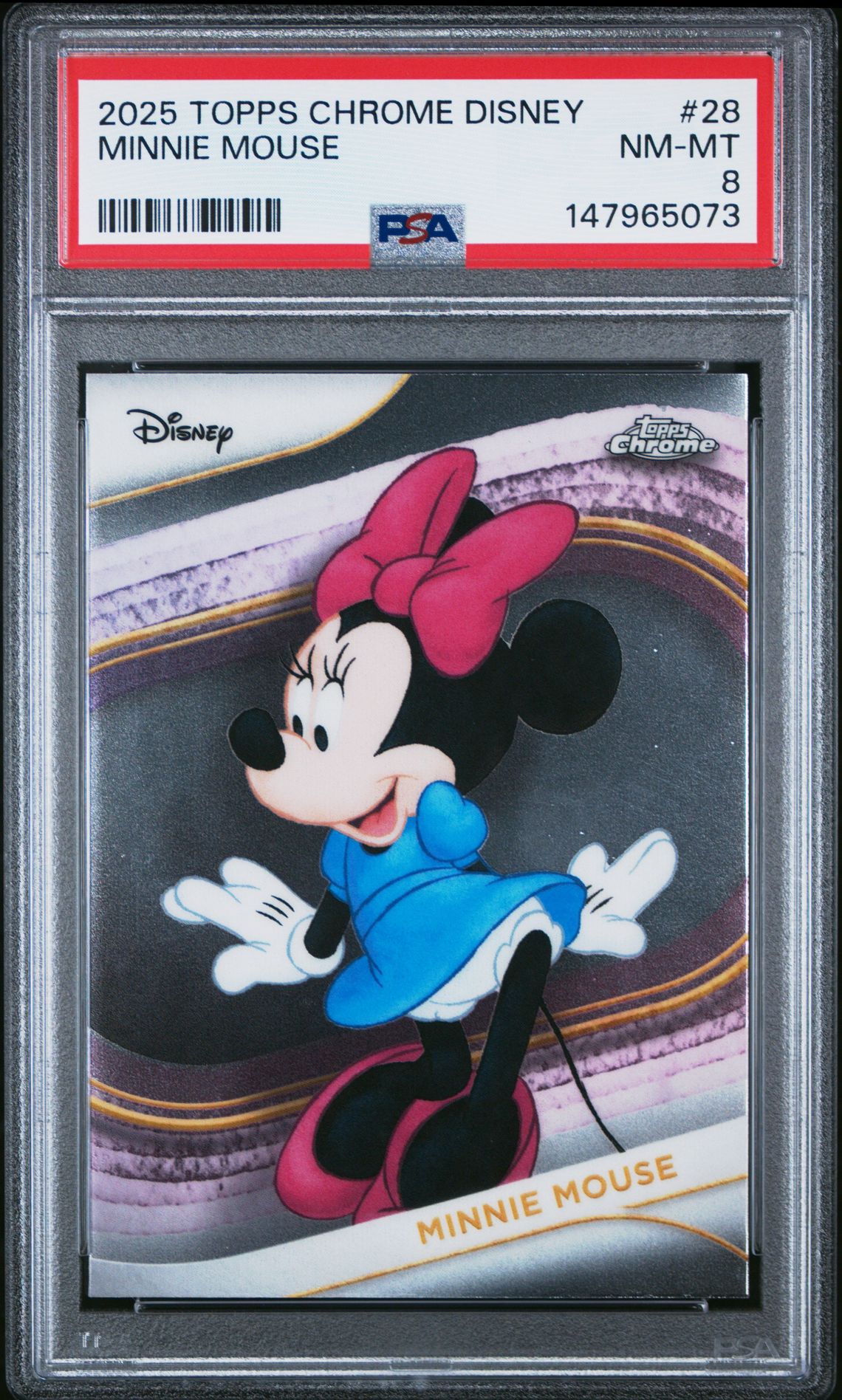2025 Topps TOPPS CHROME DISNEY #28 Minnie Mouse front