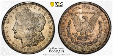 1921-D $1 MS66
