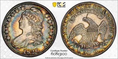 1826 50C AU55