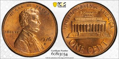 1976-D 1C MS63RD