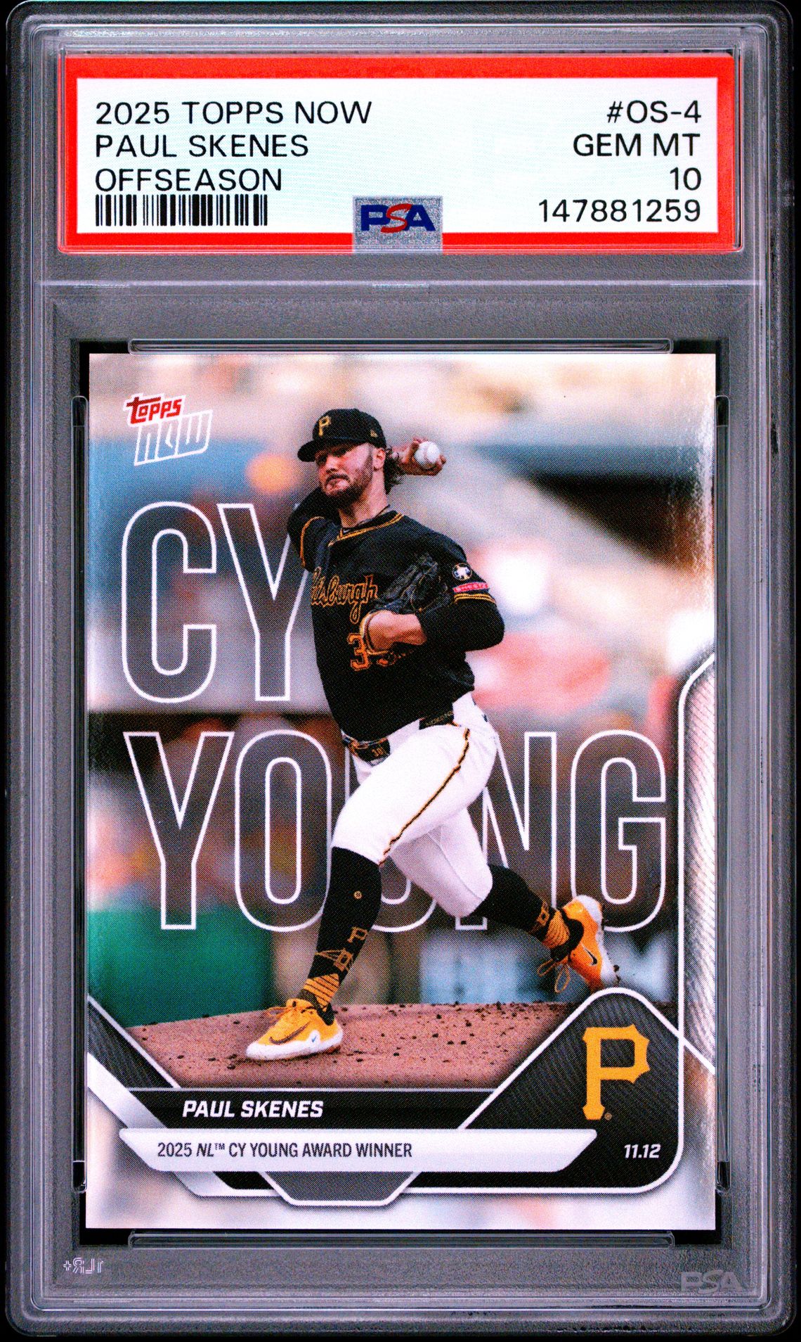 2025 Topps Now TOPPS NOW OFFSEASON #OS-4 Paul Skenes front