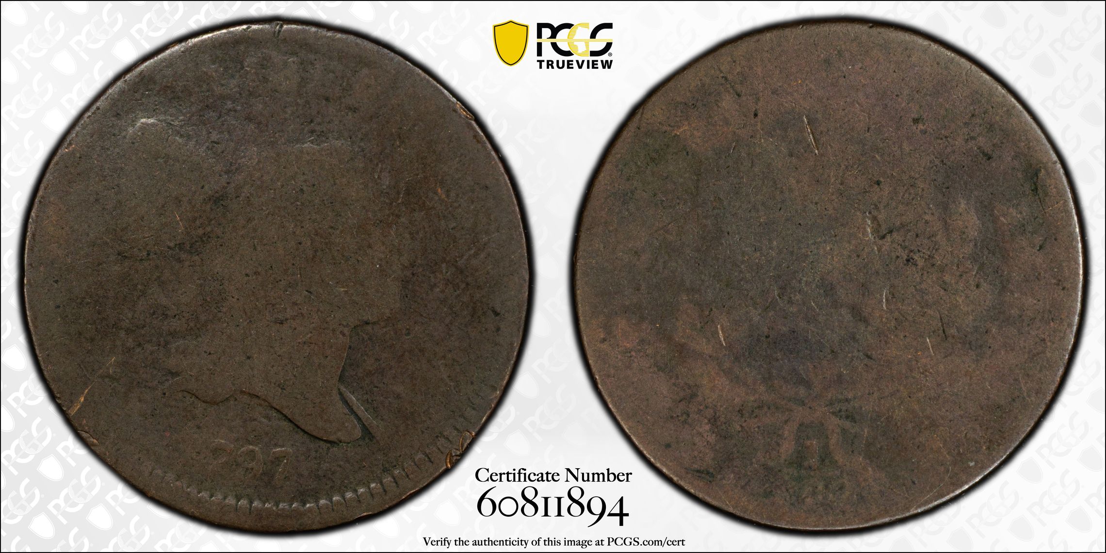 1797 Plain Edge **LOWBALL** Liberty Cap Right Half Cent