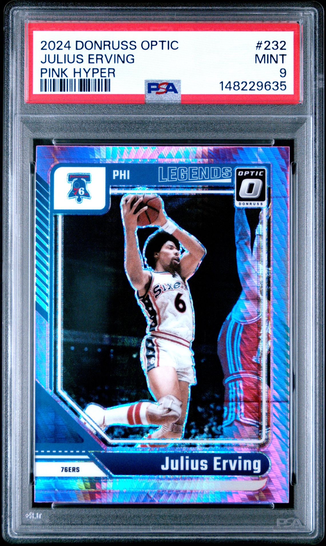 2024 Panini PANINI DONRUSS OPTIC PINK HYPER #232 Julius Erving front