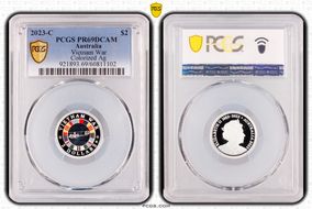 2023-C $2 Vietnam War Colorized  Ag PR69DCAM