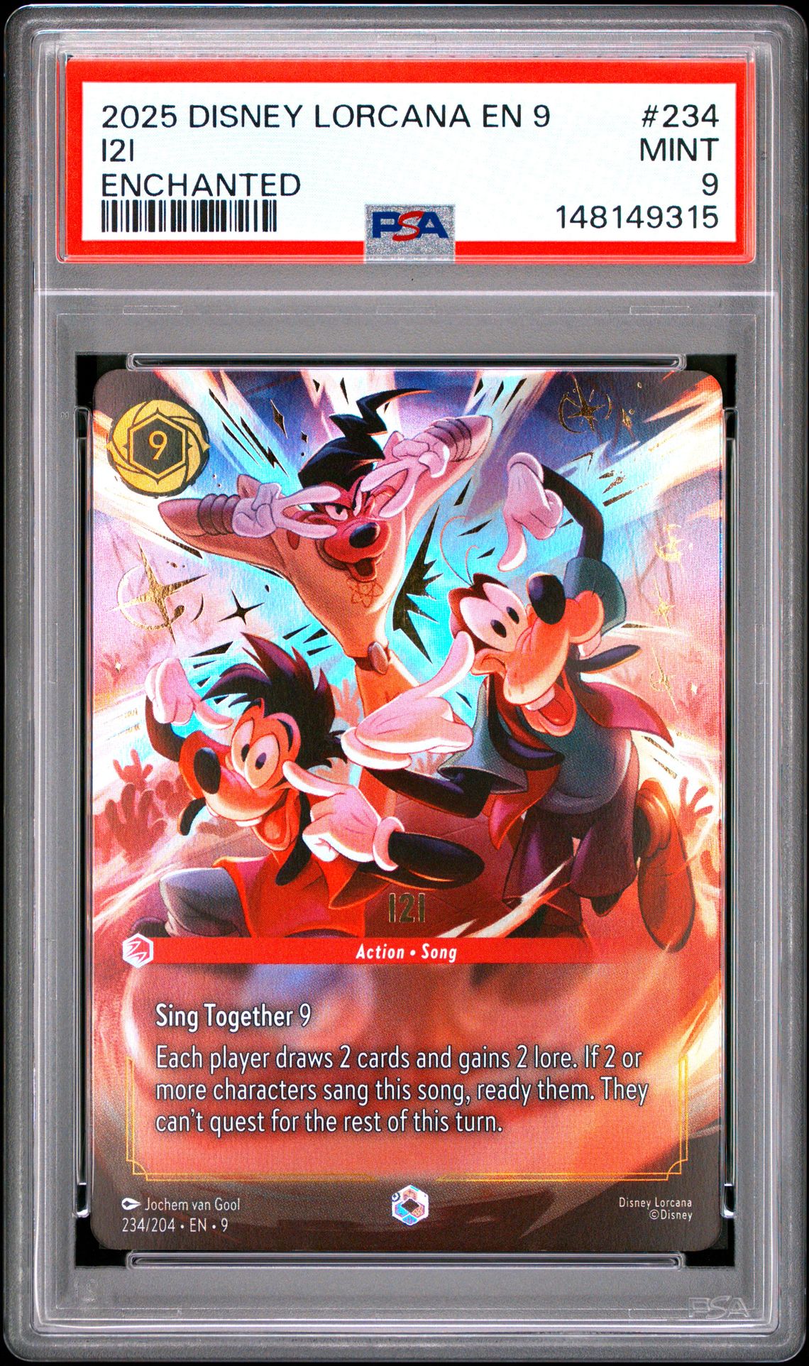 2025 Disney Lorcana En 9-Fabled I2I #234 (Enchanted) Mint 9 front