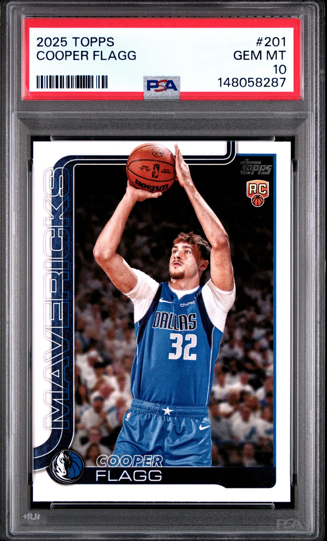 2025 Topps Cooper Flagg #201 Gem Mt 10 front