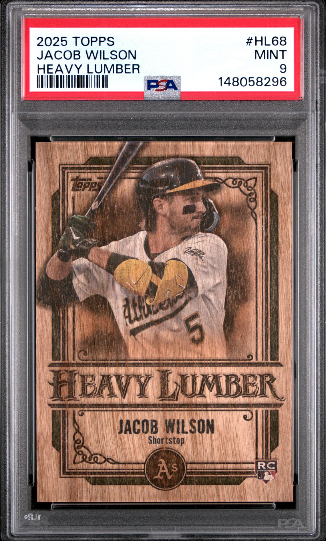 2025 Topps Heavy Lumber Jacob Wilson #Hl68 (Update) Mint 9 front