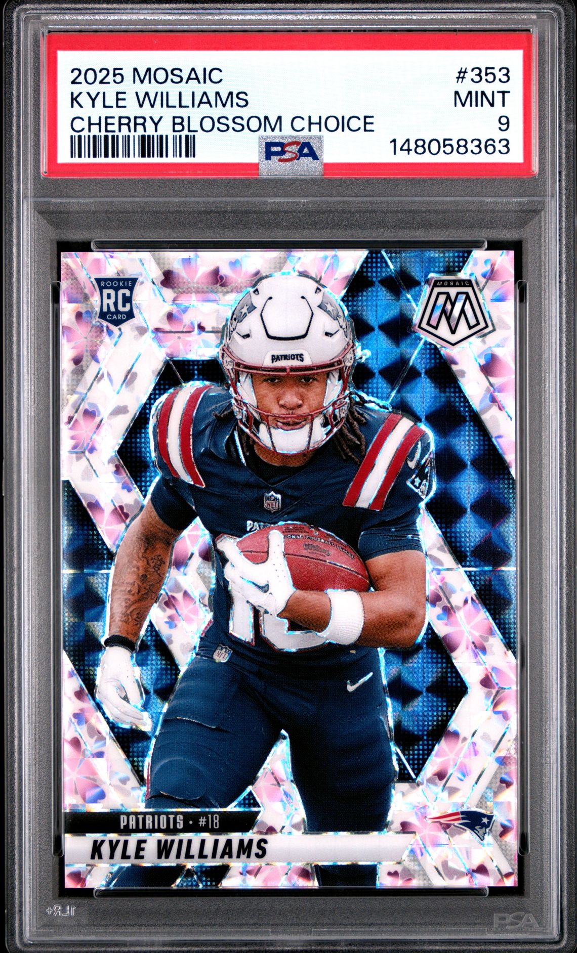 2025 Panini Mosaic Kyle Williams #353 (Cherry Blossom Choice) Mint 9 front