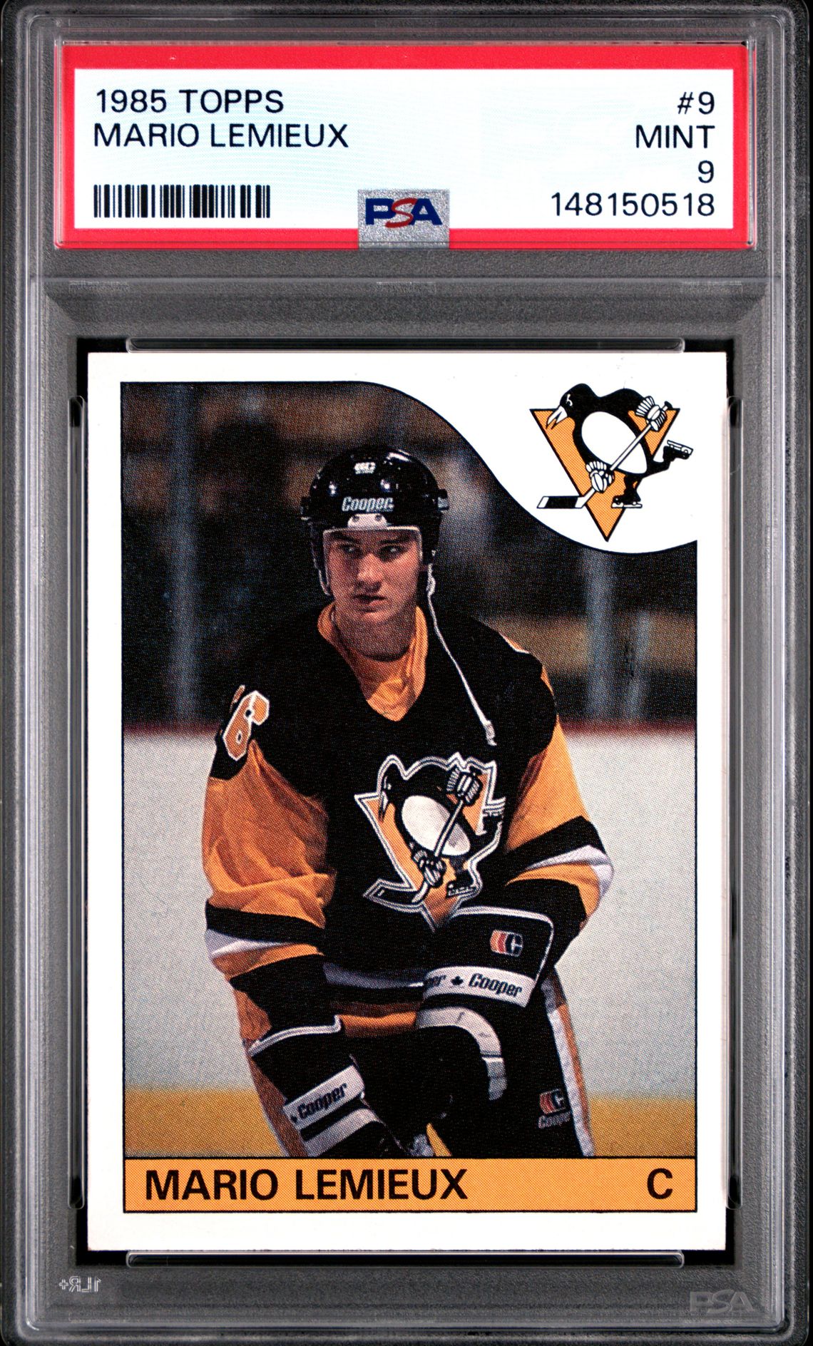 1985 Topps Mario Lemieux #9 Mint 9 front