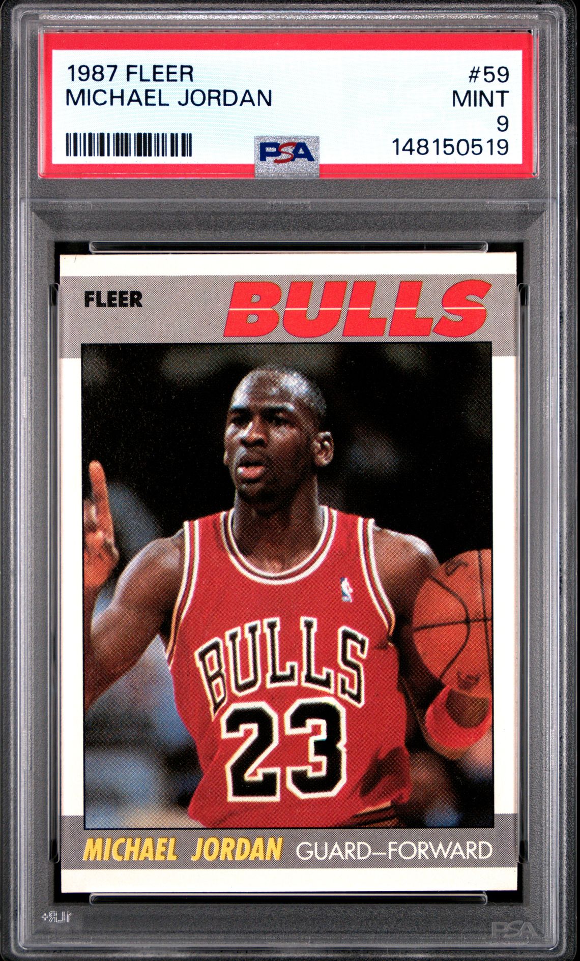 1987 Fleer Michael Jordan #59 Mint 9 front