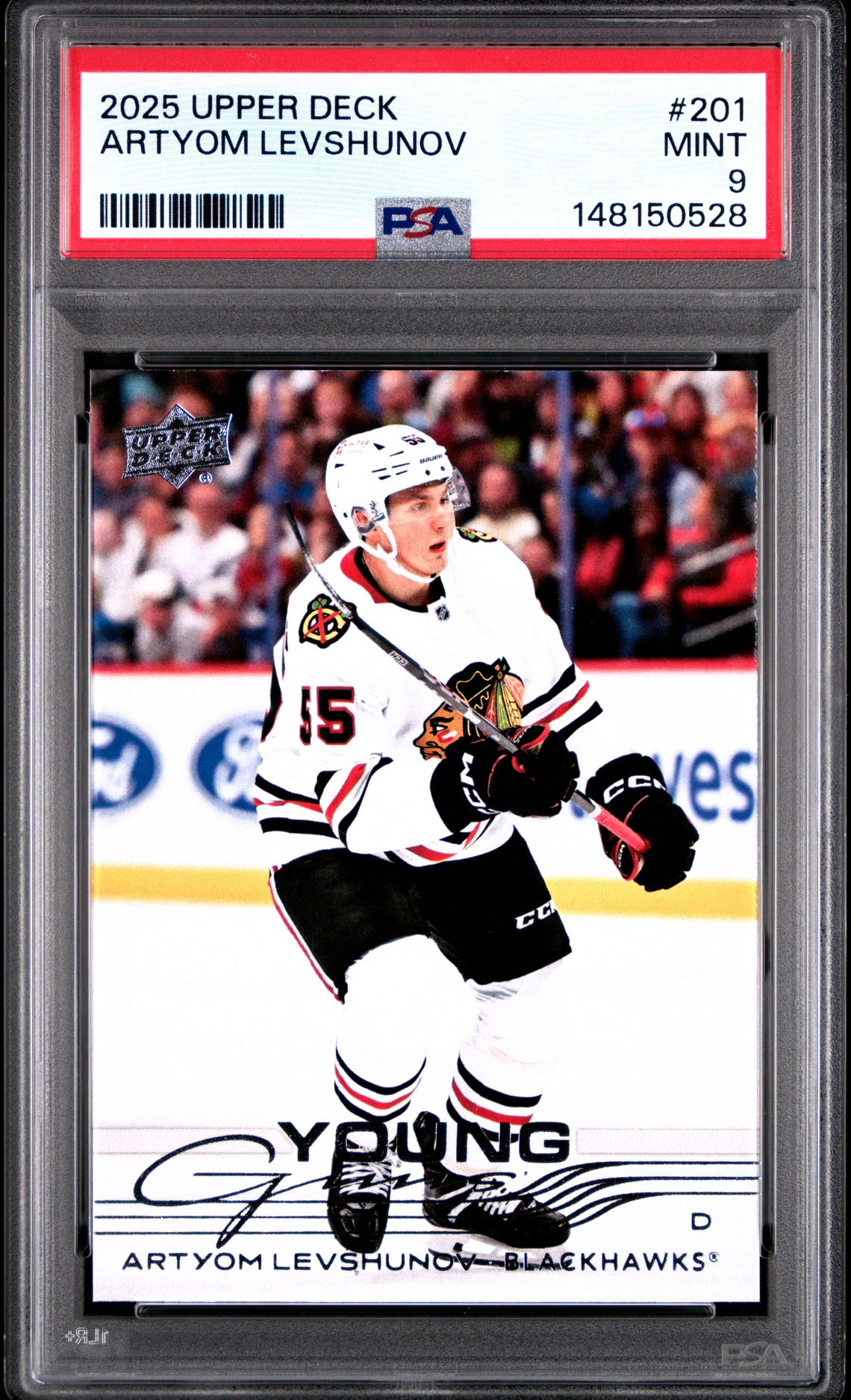 2025 Upper Deck Artyom Levshunov #201 Mint 9 front
