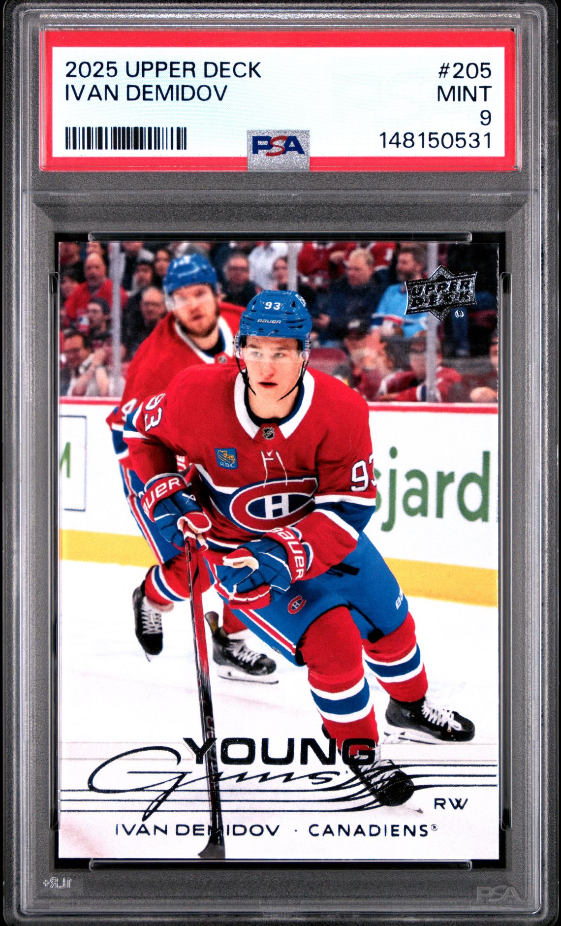 2025 Upper Deck Ivan Demidov #205 Mint 9 front