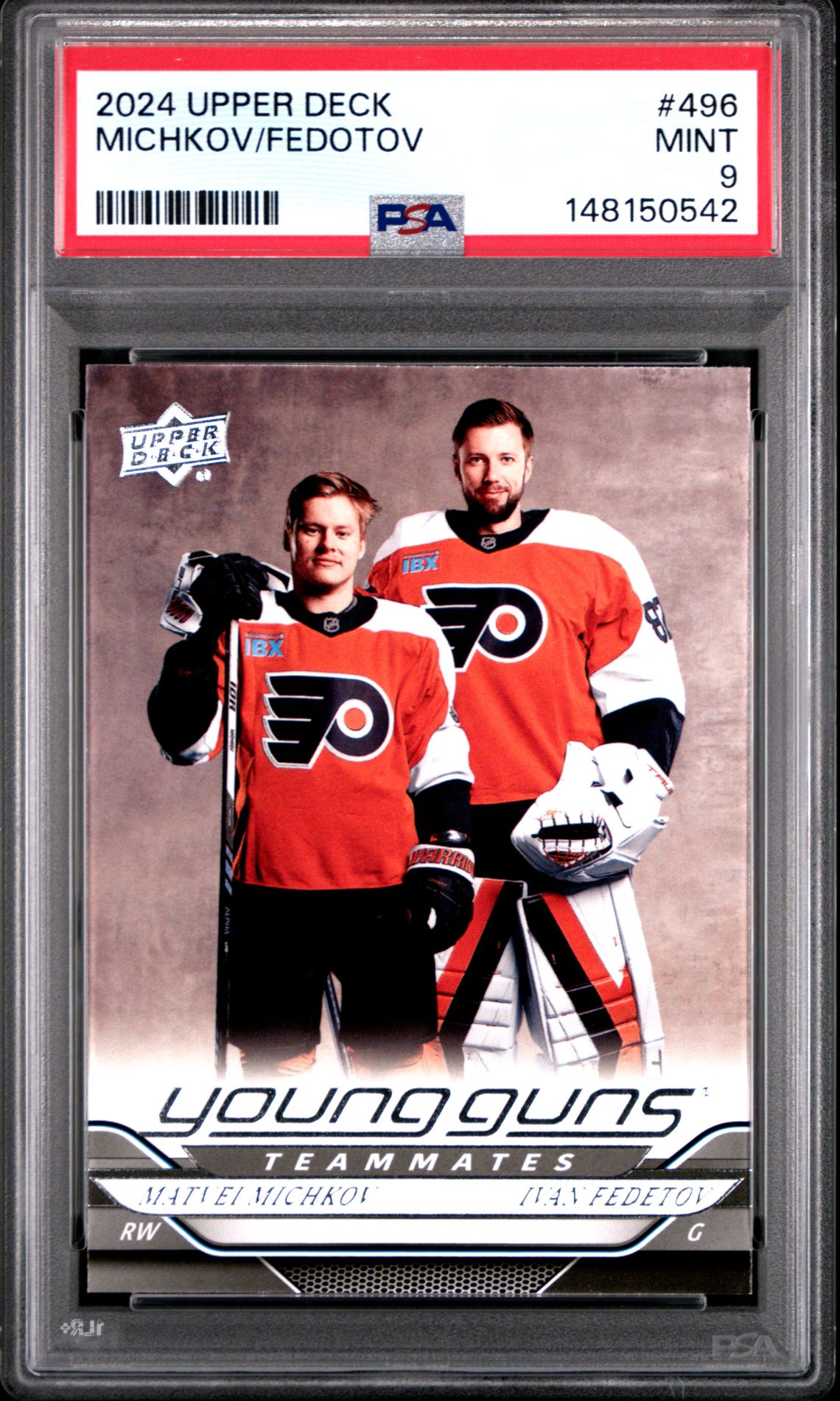 2024 Upper Deck Michkov/Fedotov #496 Mint 9 front