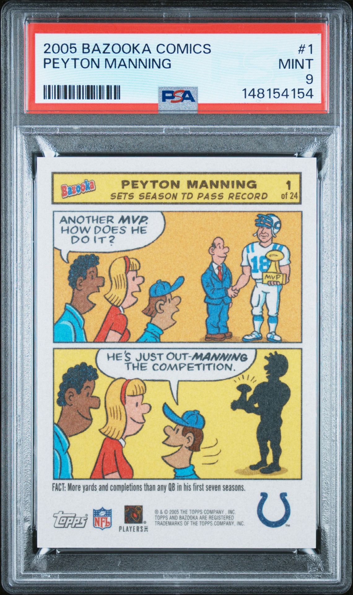 2005 BAZOOKA COMICS #1 Peyton Manning front