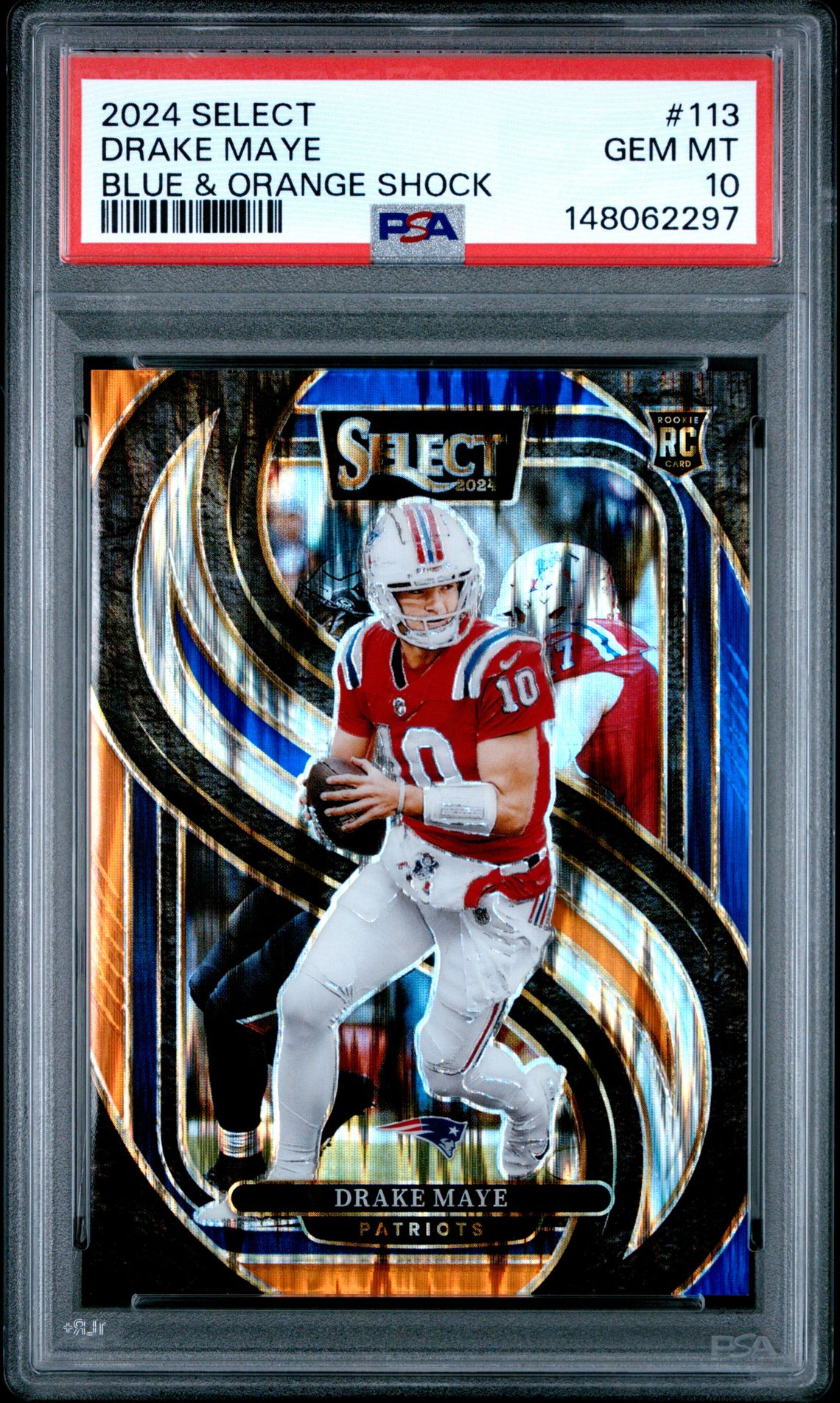 2024 Panini PANINI SELECT BLACK & GREEN SHOCK #113 Drake Maye front