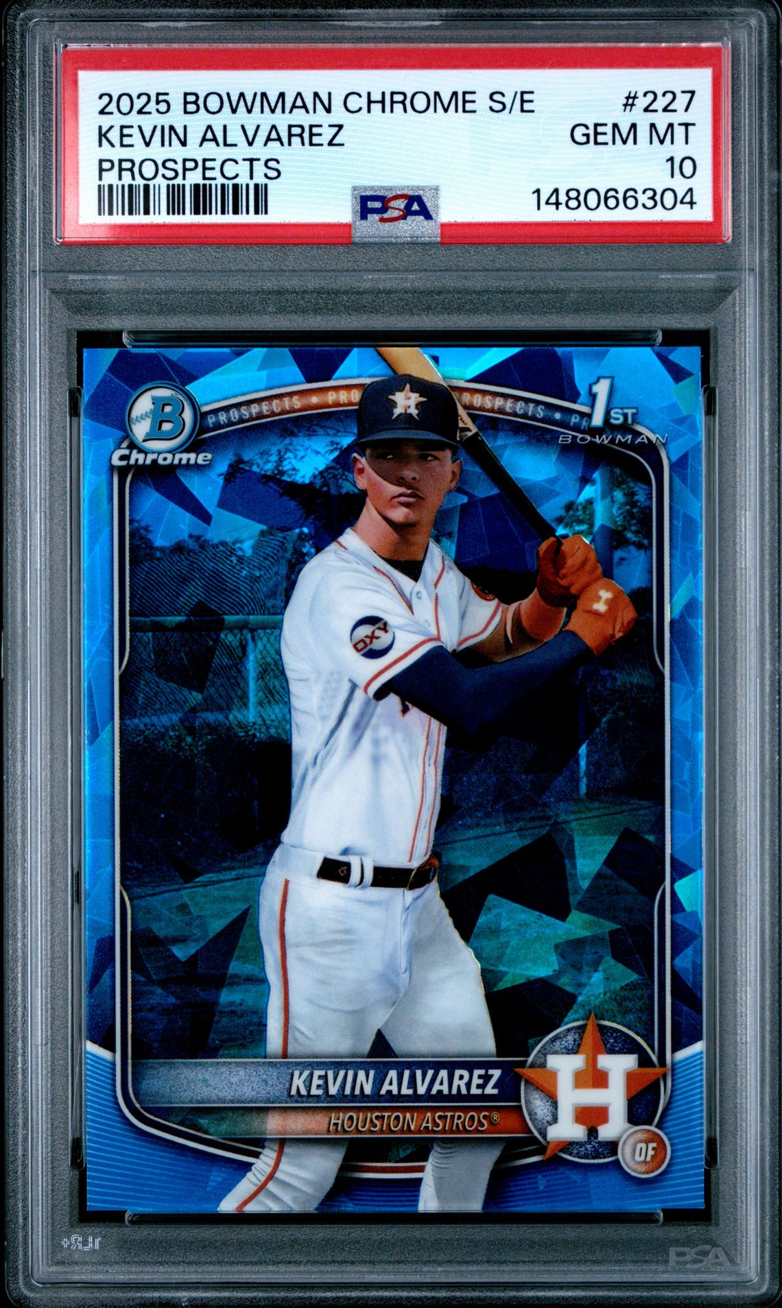 2025 Bowman BOWMAN CHROME SAPPHIRE EDITION PROSPECTS #227 Kevin Alvarez front