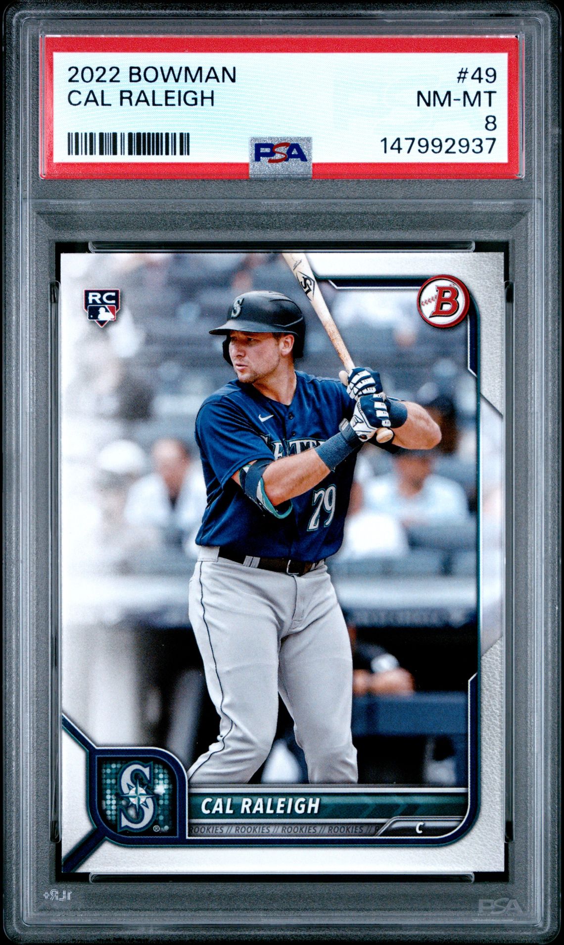 2022 Bowman Cal Raleigh #49 Nm-Mt 8 front