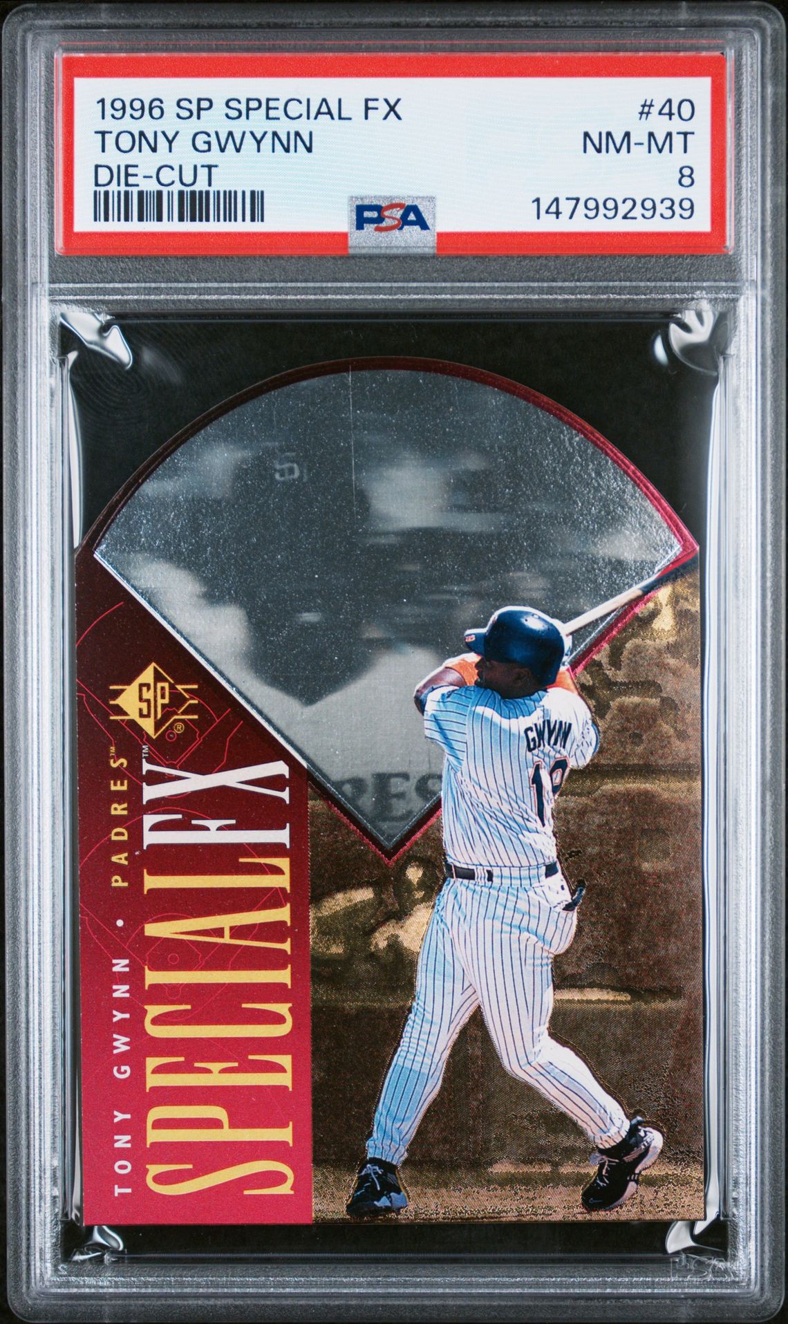 1996 Sp Special F/X Tony Gwynn #40 (Die-Cut) Nm-Mt 8 front