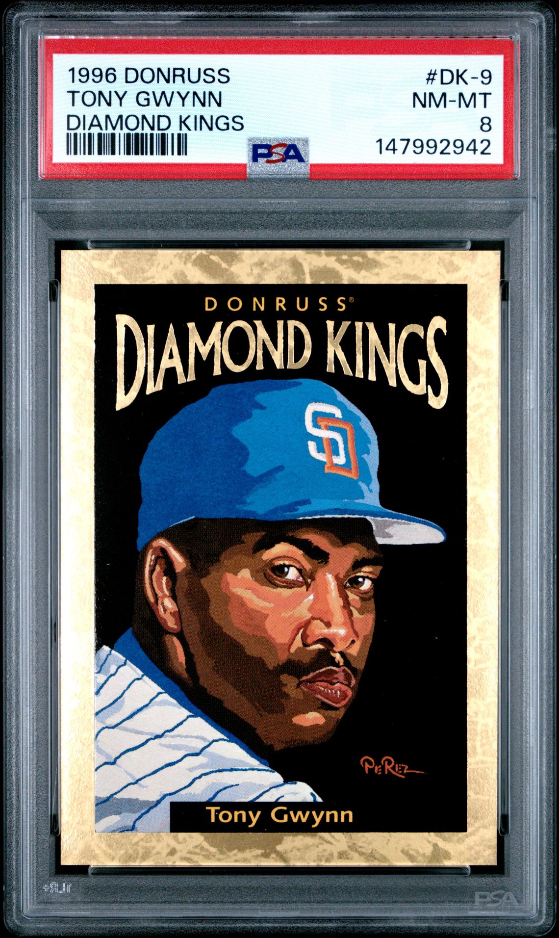 1996 Donruss Diamond Kings Tony Gwynn #Dk-9 (Diamond Kings) Nm-Mt 8 front
