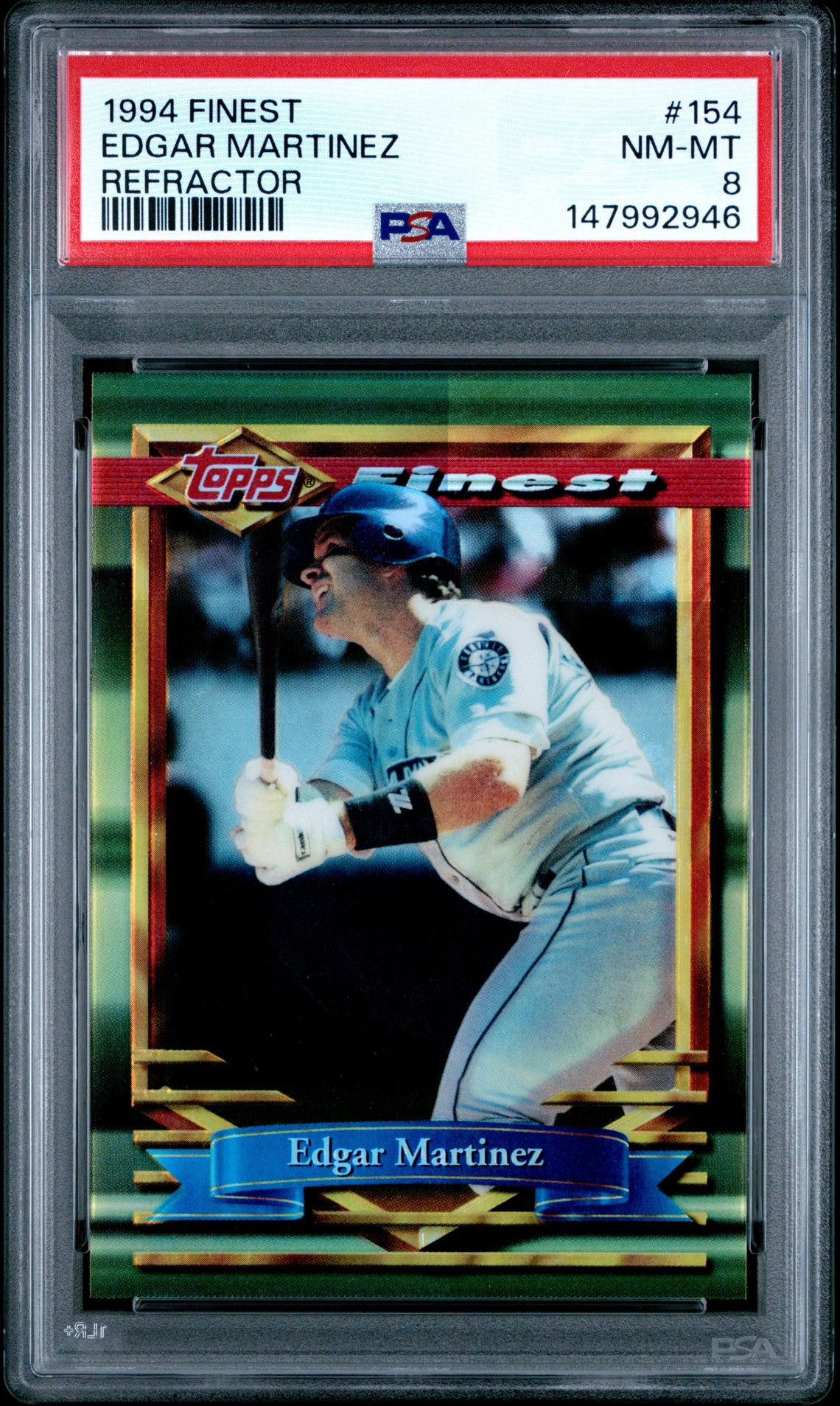 1994 Finest Edgar Martinez #154 (Refractor) Nm-Mt 8 front