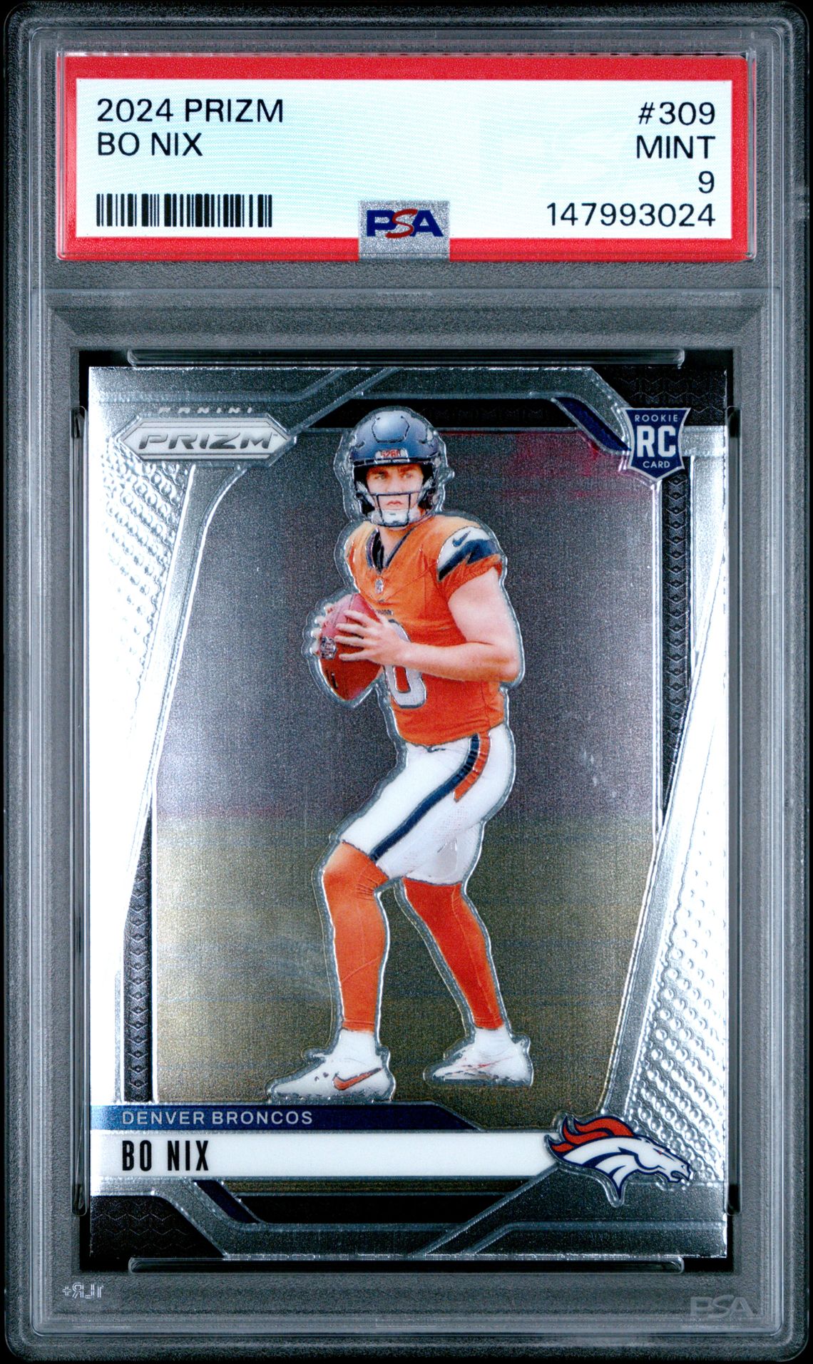 2024 Panini Prizm Bo Nix #309 Mint 9 front