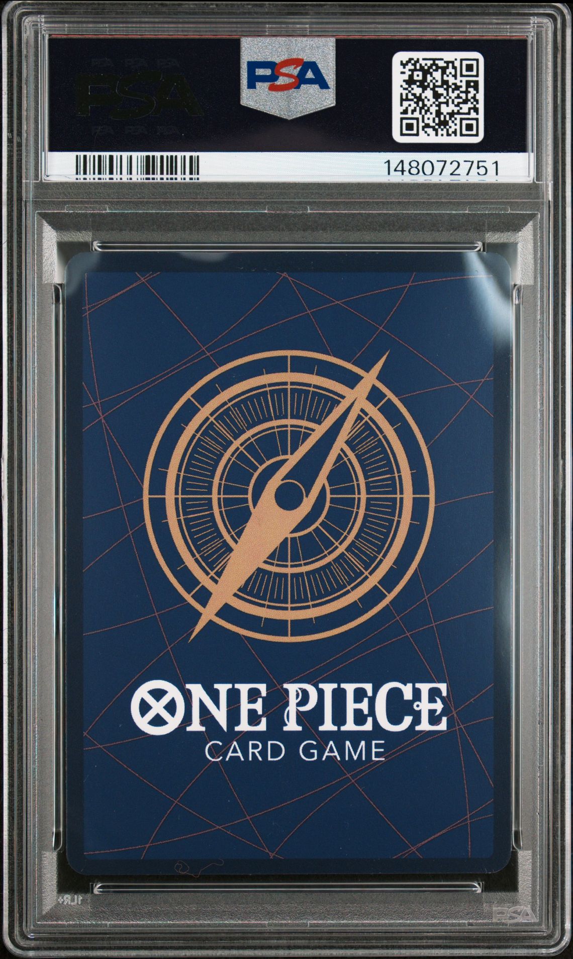 2025 One Piece Op13-Carrying On His Will Monkey D. Luffy #058 (Treasure Rare) Gem Mt 10 back view - PSA certificate #148072751