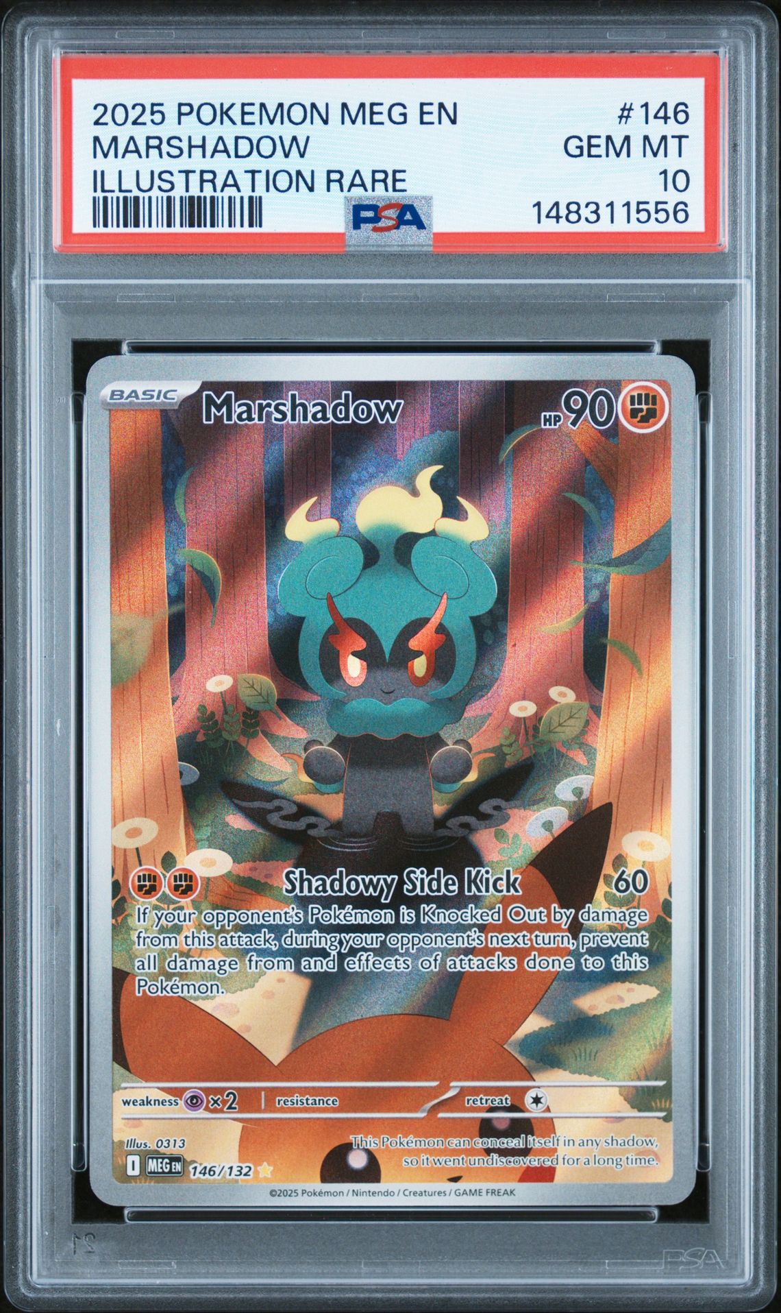 2025 Pokemon POKEMON MEG EN-MEGA EVOLUTION ILLUSTRATION RARE #146 Marshadow front