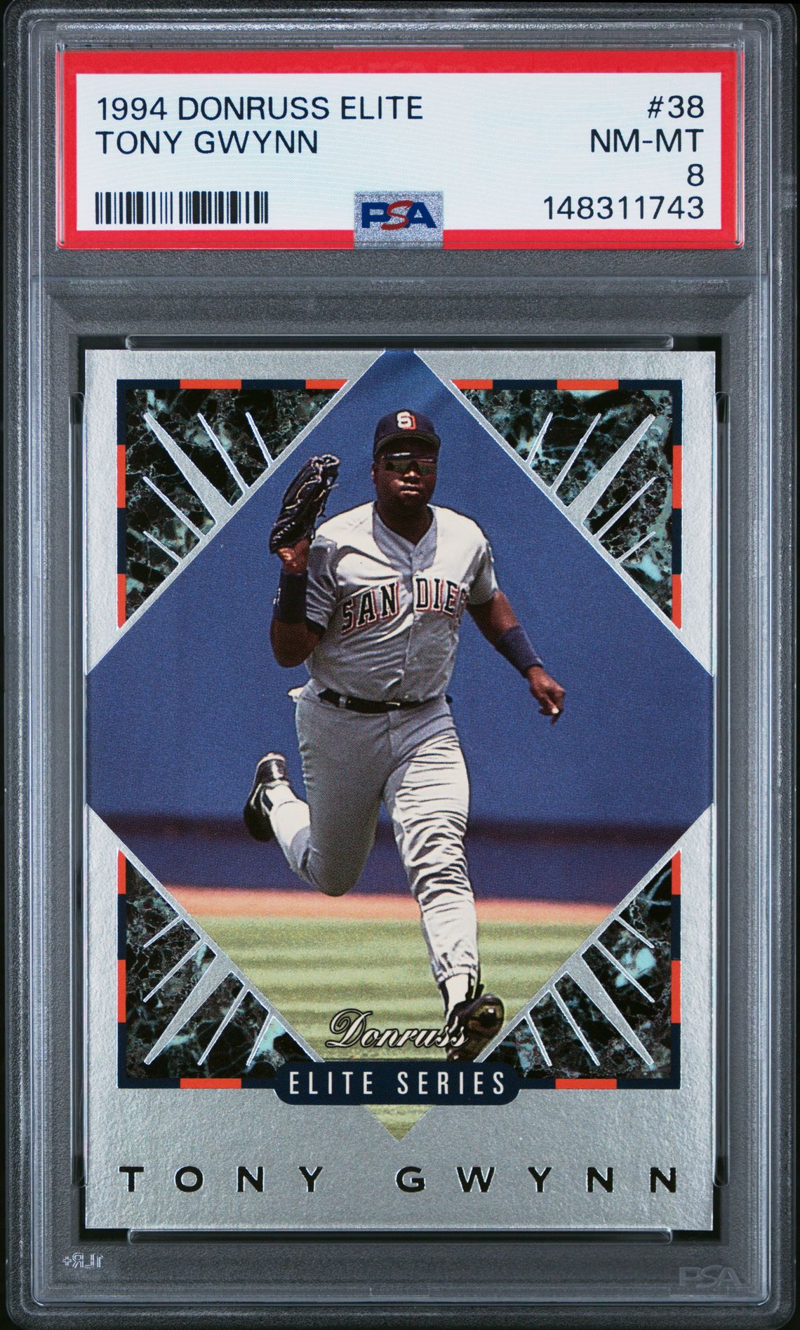 1994 Donruss Elite Tony Gwynn #38 Nm-Mt 8 front