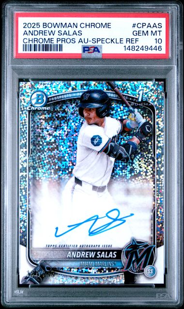 2025 Bowman Bowman Chrome Refractor Andrew Salas front