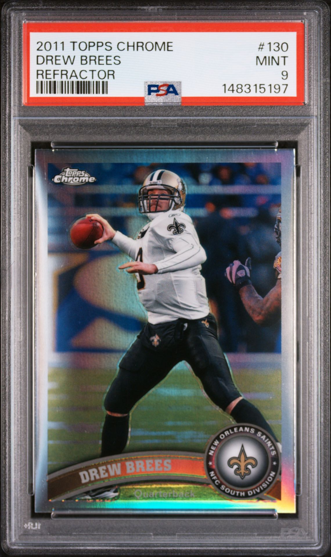 2011 Topps TOPPS CHROME Refractor #130 Drew Brees front