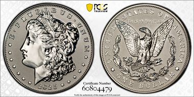 2025-S $1 Morgan Dollar Rev PR Two-Coin Reverse Proof Set PR69