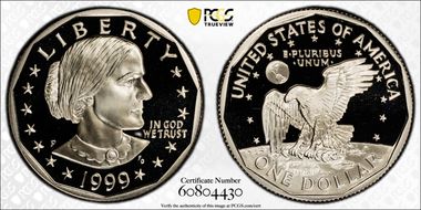 1999-P SBA$1 PR70DCAM