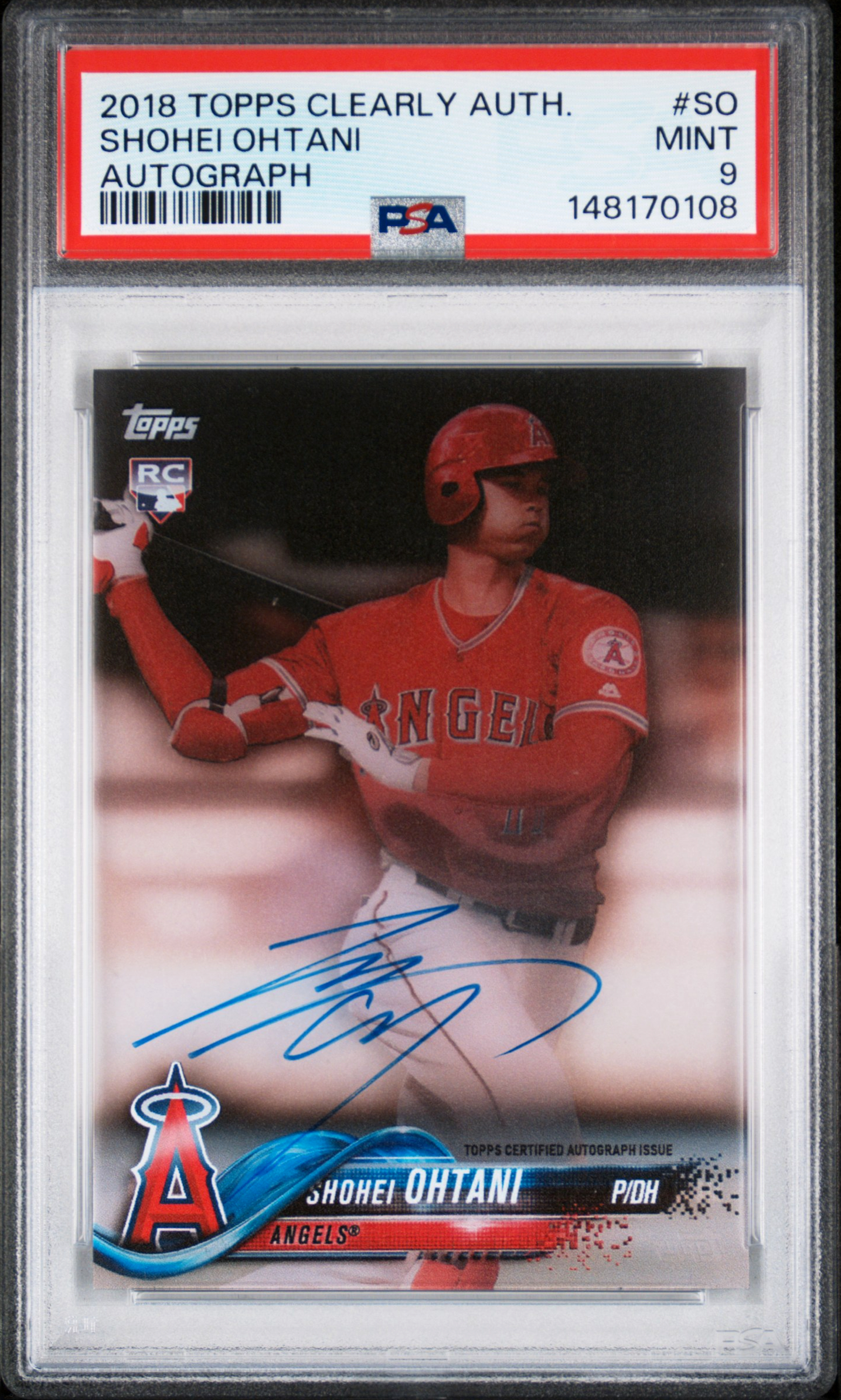 Shmackwood's 2018 Topps Clearly Authentic Shohei Ohtani Autograph