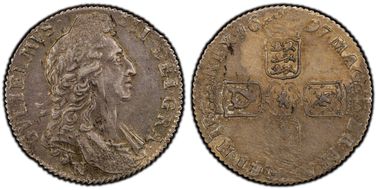 1697-N Shil S-3501 1st Bust AU58