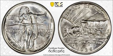 1939-D 50C Oregon MS66