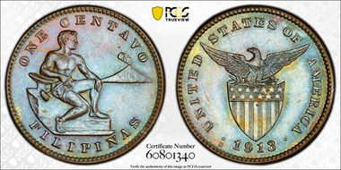 1913-S 1C MS66BN