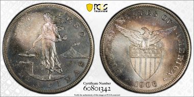 1906 Peso PR64