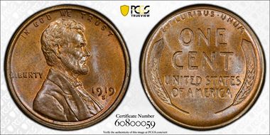 1919-S 1C MS66BN