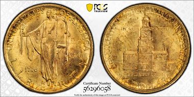 1926 $2.50 Sesquicentennial MS64