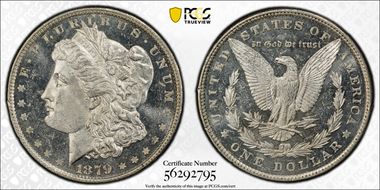 1879 $1 MS65PL