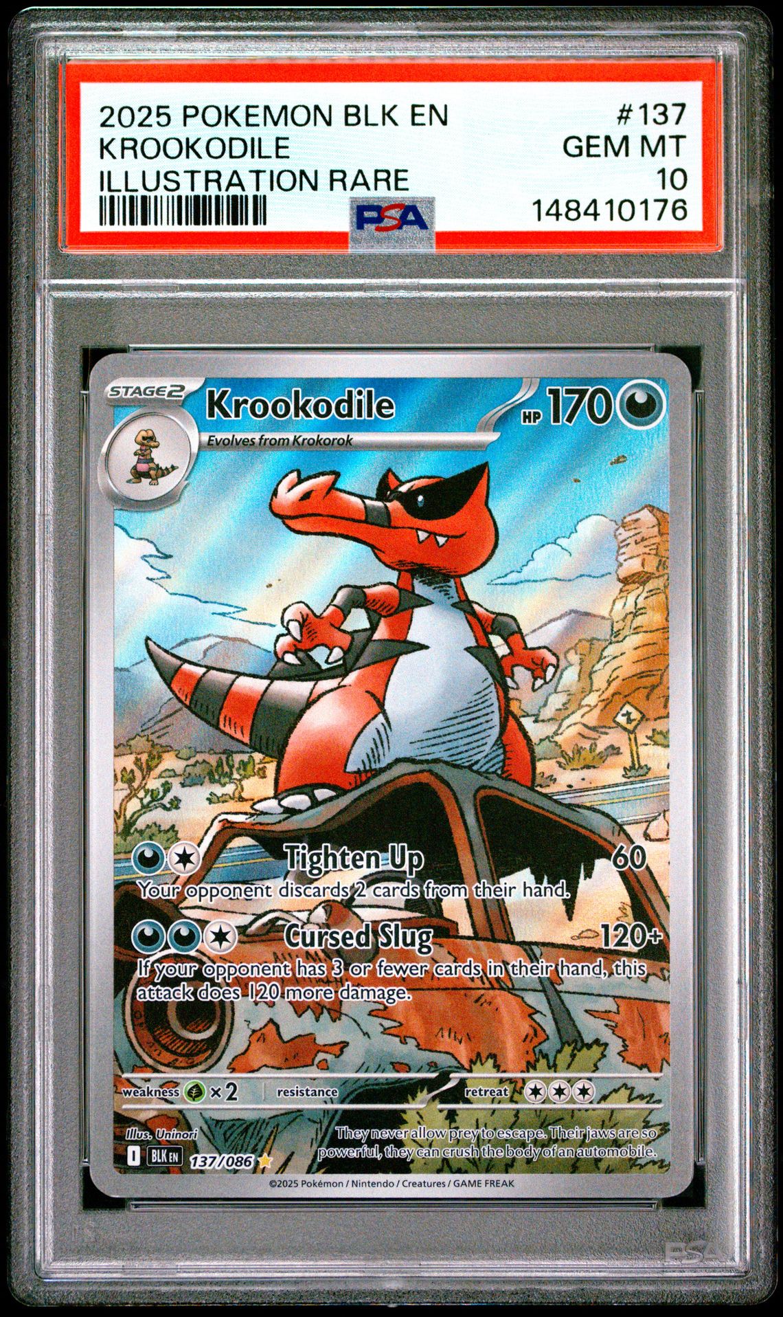 2025 Pokemon POKEMON BLK EN-BLACK BOLT #137 Krookodile front
