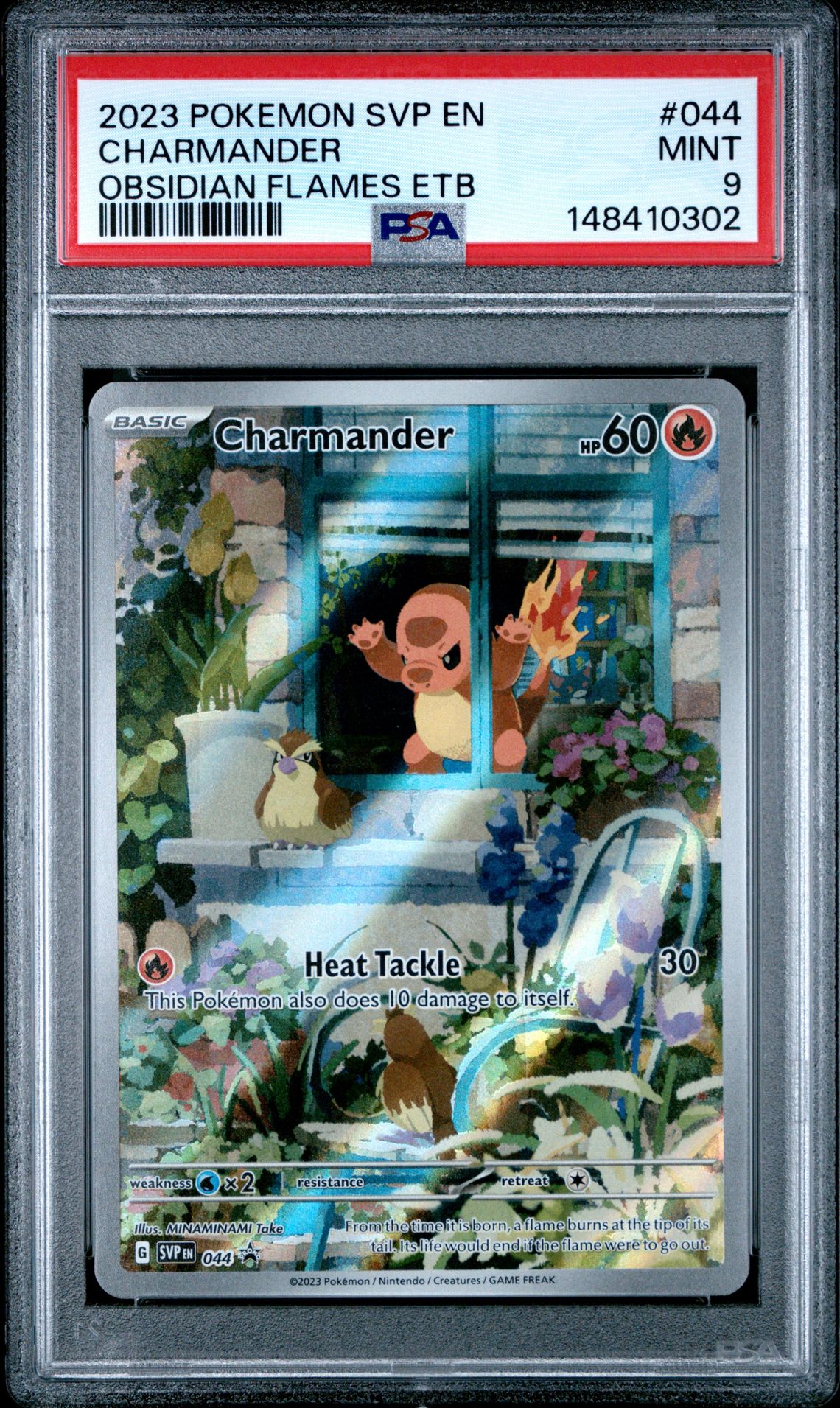 2023 Pokemon POKEMON SVP EN-SV BLACK STAR PROMO OBSIDIAN FLAMES ETB #044 Charmander front